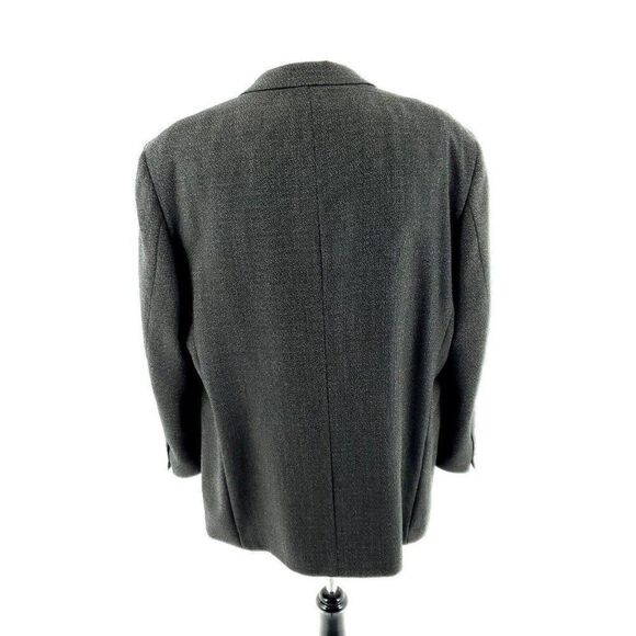 Joseph & Feiss Tweed Wool 3 Button Sport Coat 46R Green Blue Check International - Picture 5 of 10